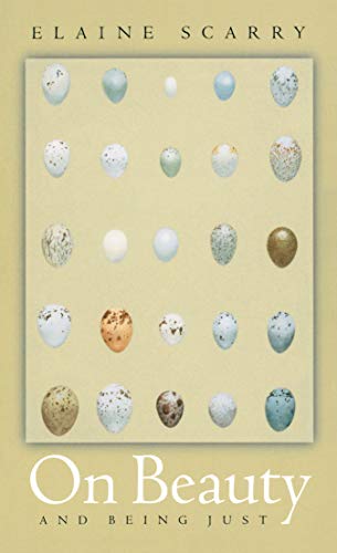 Book cover: "On Beauty and Being Just" with a pattern of bird eggs.