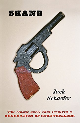 Book cover for "Shane" featuring a revolver and bold title text.