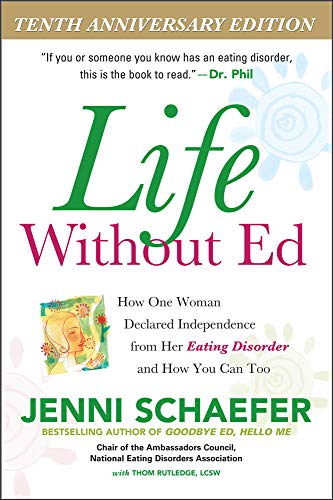 Book cover: "Life Without Ed" about overcoming an eating disorder.