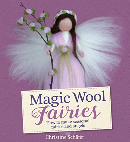 Book cover featuring a wool fairy with wings and a flower wand.