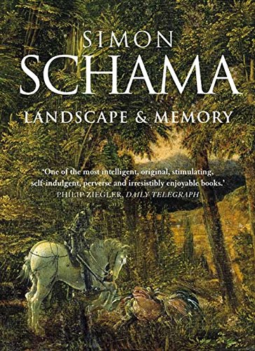 Book cover for "Landscape and Memory" with a pastoral painting.
