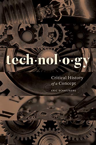 Book cover with gears and the title "Technology: Critical History of a Concept".