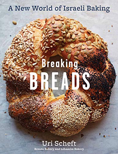 Book cover: "Breaking Breads" featuring a sesame-seed covered braided loaf.