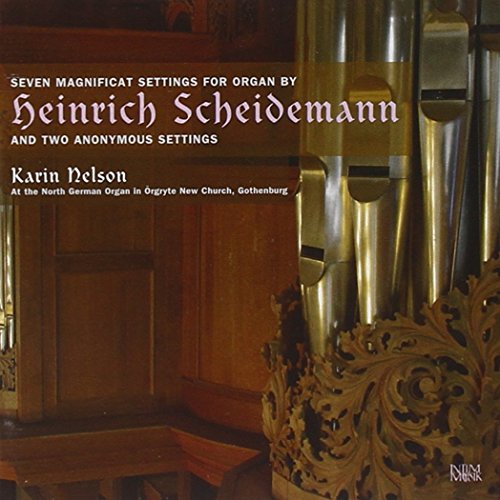 CD cover featuring organ pipes and text: “Heinrich Scheidemann – Seven Magnificent Settings.”
