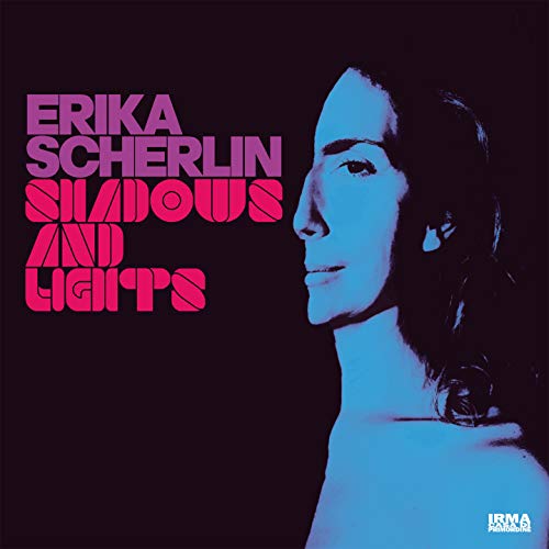 CD cover featuring a woman’s profile in blue and pink tones.