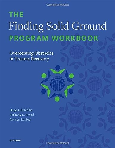 Blue book cover titled The Finding Solid Ground Program Workbook with abstract star patterns.