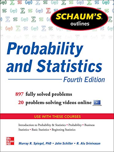 Blue textbook cover for “Probability and Statistics”, fourth edition.