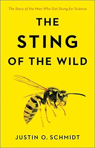 Book cover with yellow background, black text, and a wasp image.