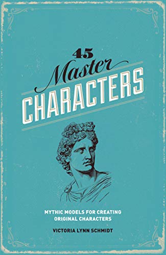 Book cover with title "45 Master Characters" and a sculpted bust.