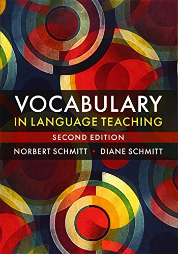 Book cover for Vocabulary in Language Teaching by Norbert and Diane Schmitt with circular patterns.
