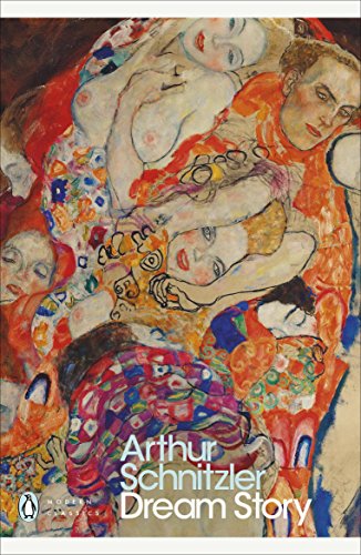Book cover featuring Gustav Klimt's painting of intertwined figures with Arthur Schnitzler's Dream Story.