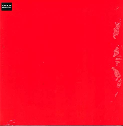 Solid red square, likely representing a vinyl record cover.