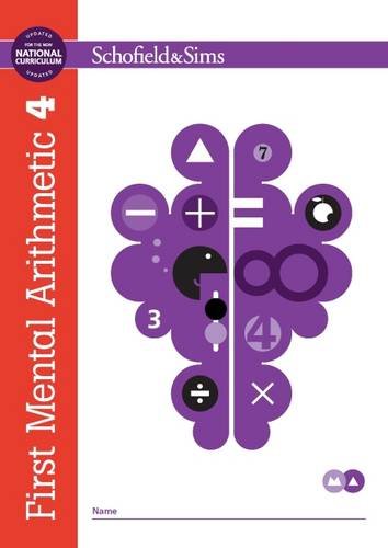The image shows a workbook cover with a red banner and purple graphics.