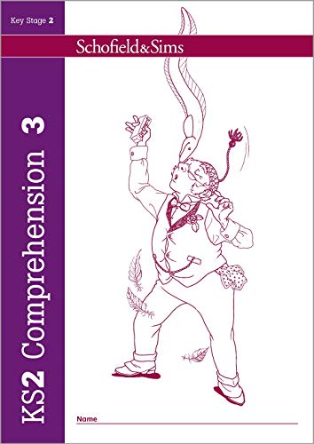 Schofield and Sims KS2 Comprehension Book 3 cover featuring a line drawing of a man.
