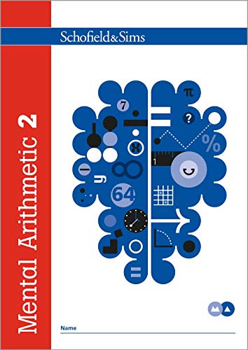 Book cover with colourful math symbols and text "Mental Arithmetic 2".