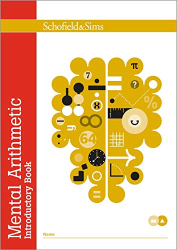 Book cover with yellow brain illustration and red sidebar, titled "Mental Arithmetic".