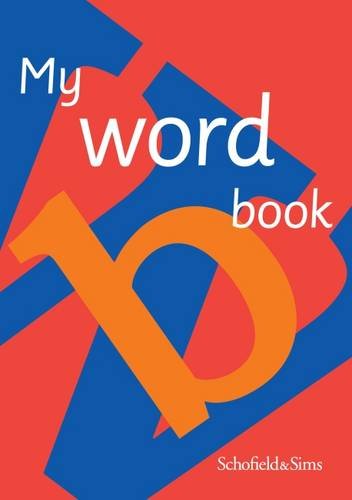 Front cover of My Word Book with white text on red and blue background.