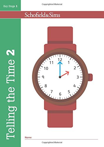 Book cover: red wrist watch showing 12:10, text “Telling the Time.”