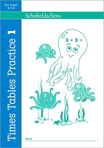 Book cover with cartoon octopuses and a times tables equation.