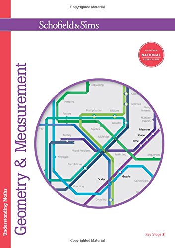 Book cover: "Understanding Maths: Geometry & Measurement" with colorful diagrams.