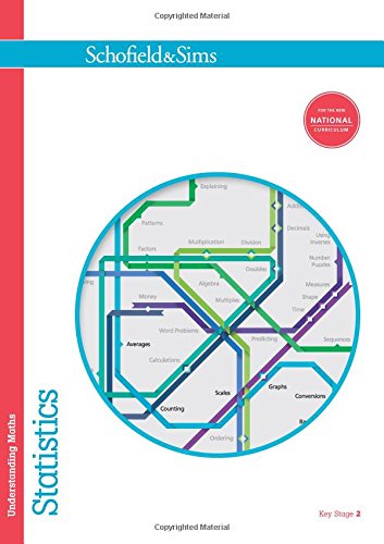 Book cover: "Understanding Maths: Statistics" with colorful circular diagram.