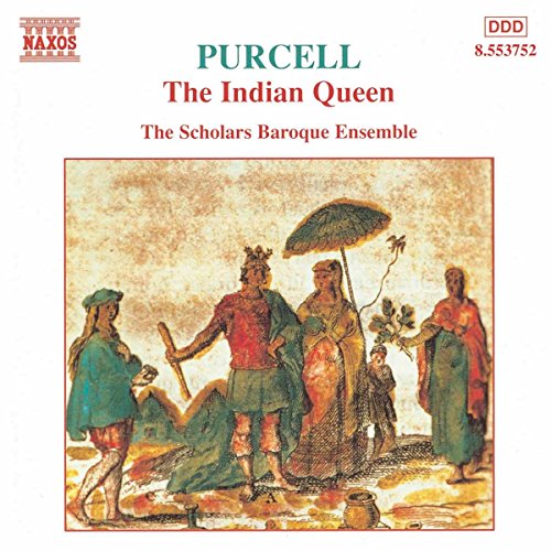 CD cover for Purcell’s “The Indian Queen” featuring historical figures.