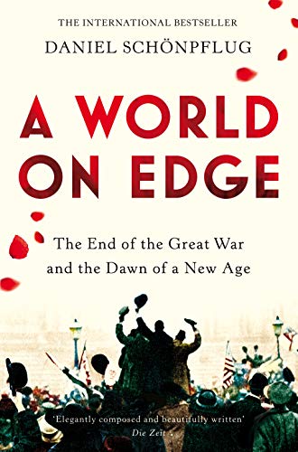 Book cover: “A World on Edge” with a crowd scene below the title.