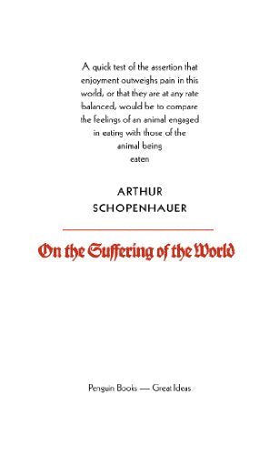 Book cover: "On the Suffering of the World" by Arthur Schopenhauer.