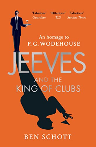 Book cover: Jeeves and the King of Clubs, with a silhouetted figure.