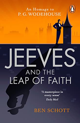 Book cover: Jeeves and the Leap of Faith, featuring a man in a suit.