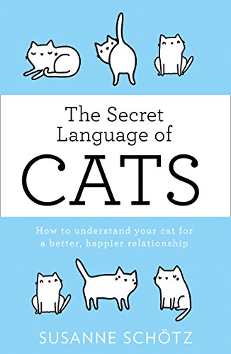 Book cover with cartoon cats and the title “The Secret Language Of Cats.”