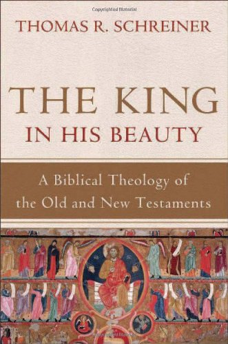 Book cover: "The King in His Beauty" with religious artwork below title.