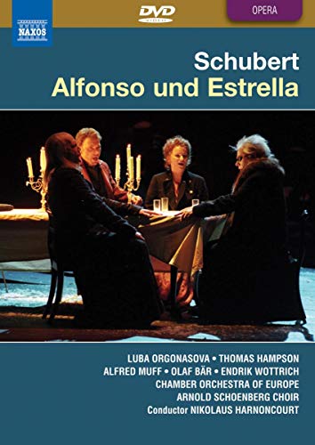 DVD cover for Schubert’s opera "Alfonso Und Estrella" with stage scene.