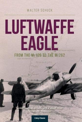 Book cover: “Luftwaffe Eagle” with a WWII fighter plane and map.