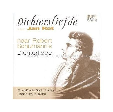 CD cover for Schumann’s *Dichterliebe* featuring a portrait of a man.