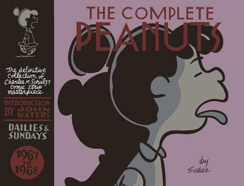 Book cover for The Complete Peanuts 1967-1968 featuring a large illustration of Lucy Van Pelt.