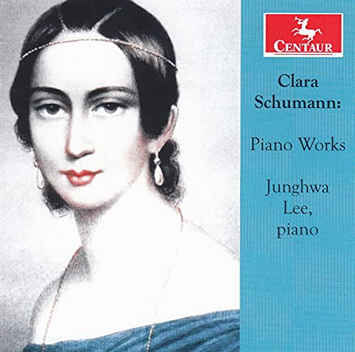 CD cover featuring a portrait of Clara Schumann and album title details.