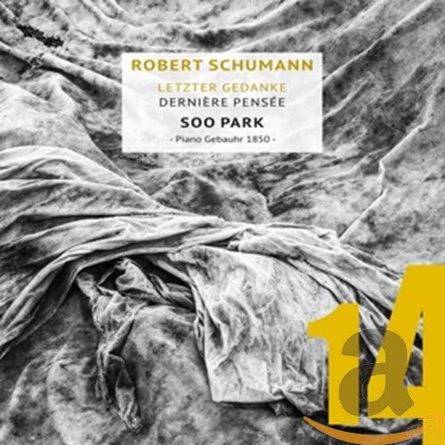 CD cover: black and white draped fabric with yellow text and logo.