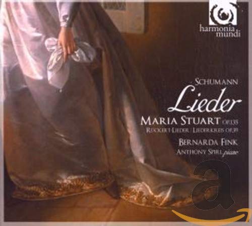 CD cover for Schumann’s “Maria Stuart Lieder” featuring a historical painting detail.