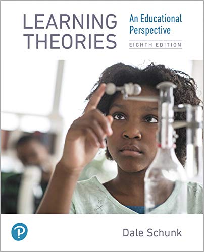 Book cover: "Learning Theories" with a student and lab equipment.