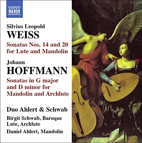 CD cover with Renaissance painting of two women playing stringed instruments, surrounded by angel.