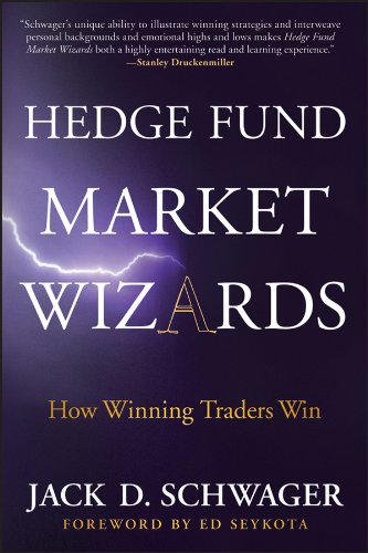 Book cover: “Hedge Fund Market Wizards” by Jack D. Schwager, with lightning.