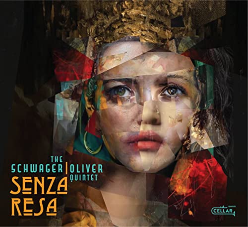 CD cover featuring a woman’s face with fragmented, colorful collage elements.