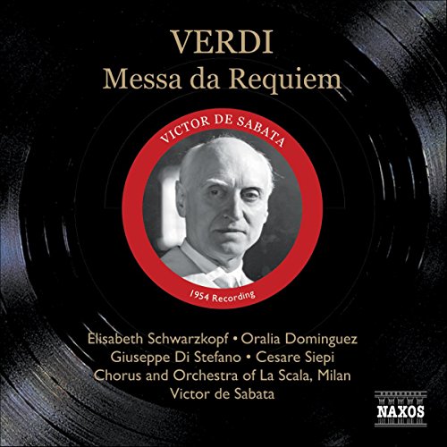 CD cover: black background, portrait of Victor de Sabata, "Verdi" text.