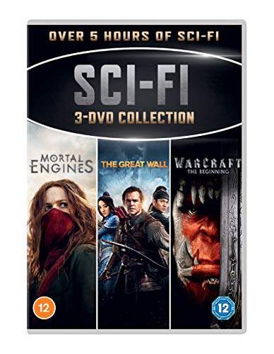 Sci-Fi 3-DVD collection featuring Mortal Engines, The Great Wall, and Warcraft movie posters.