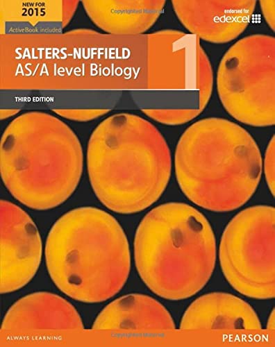 Orange textbook cover with "Salters-Nuffield AS/A level Biology" title.