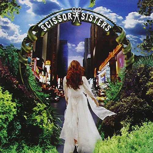 CD cover for Scissor Sisters album, featuring a city skyline and woman.