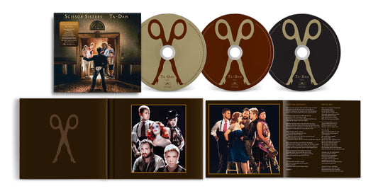Scissor Sisters "Ta-Dah" CD package with cover art, discs, and booklet.