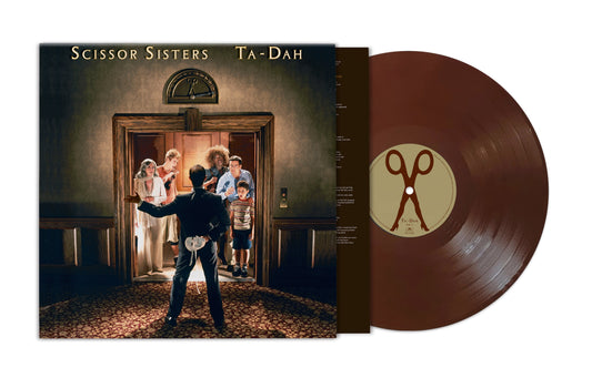Scissor Sisters “Ta-Dah” chocolate vinyl record with cover art displayed.