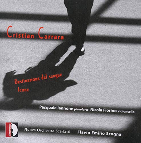 "Album cover with shadowy figure and red text on gray background."